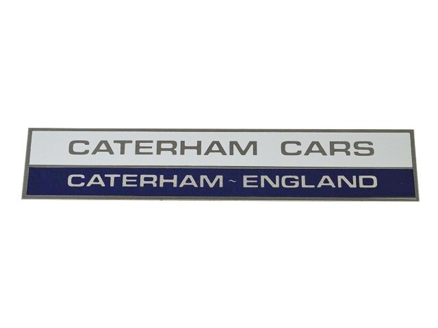 76233 バッジ、「CATERHAM CARS」、リアウィング
