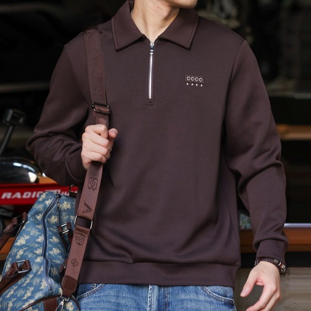 ハーフジップポロスウェット 220272