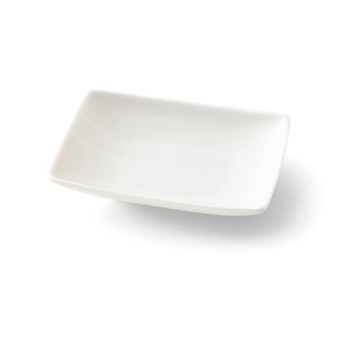 水引　豆皿　白磁　mizu-hiki　10×7cm　miyama　深山　美濃焼