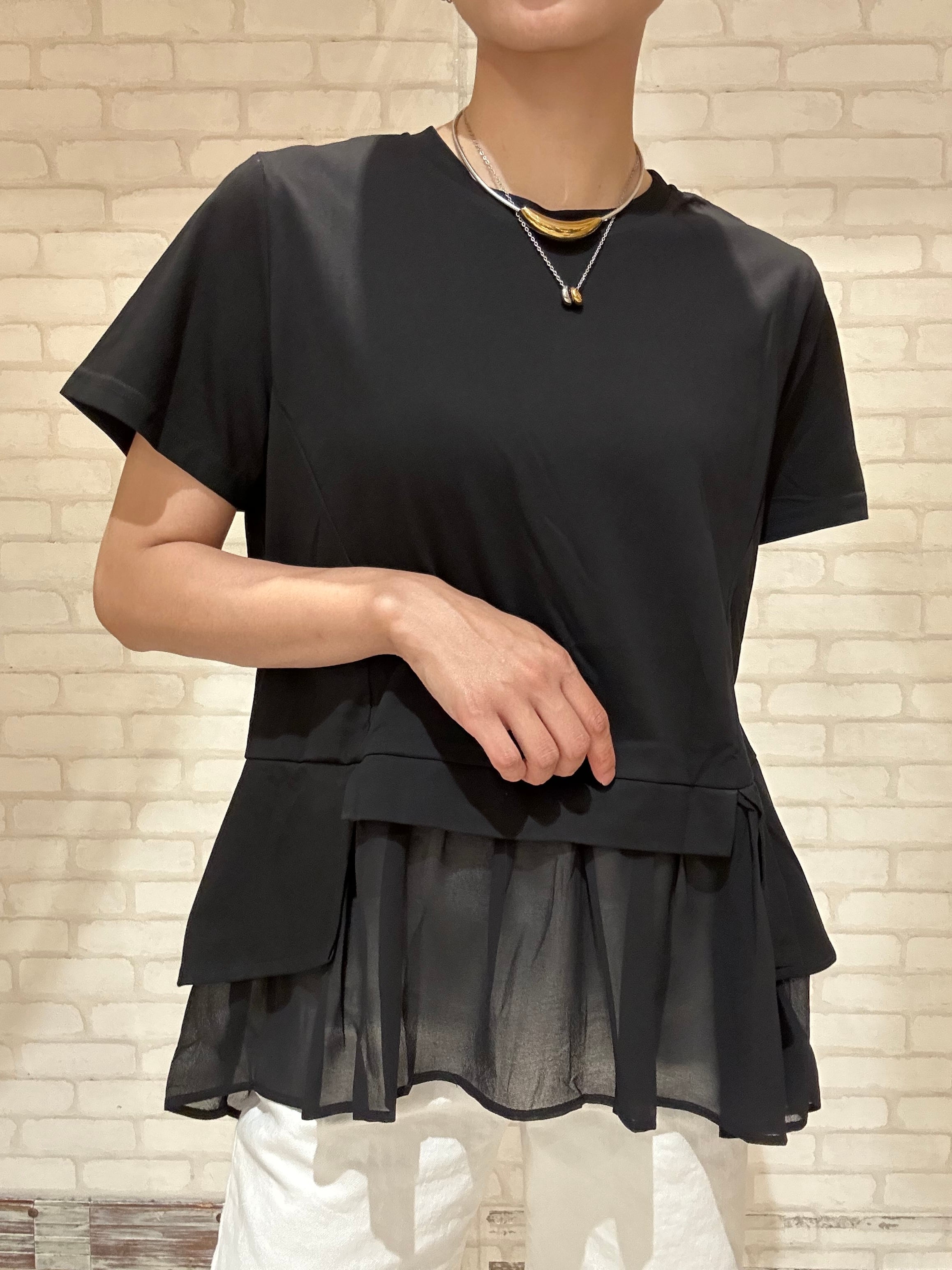 Eimee Lawチュールレイヤードショートブルゾン ダークベージュ　M Eimee Lawチュールレイヤードショートブルゾン ダークベージュ M