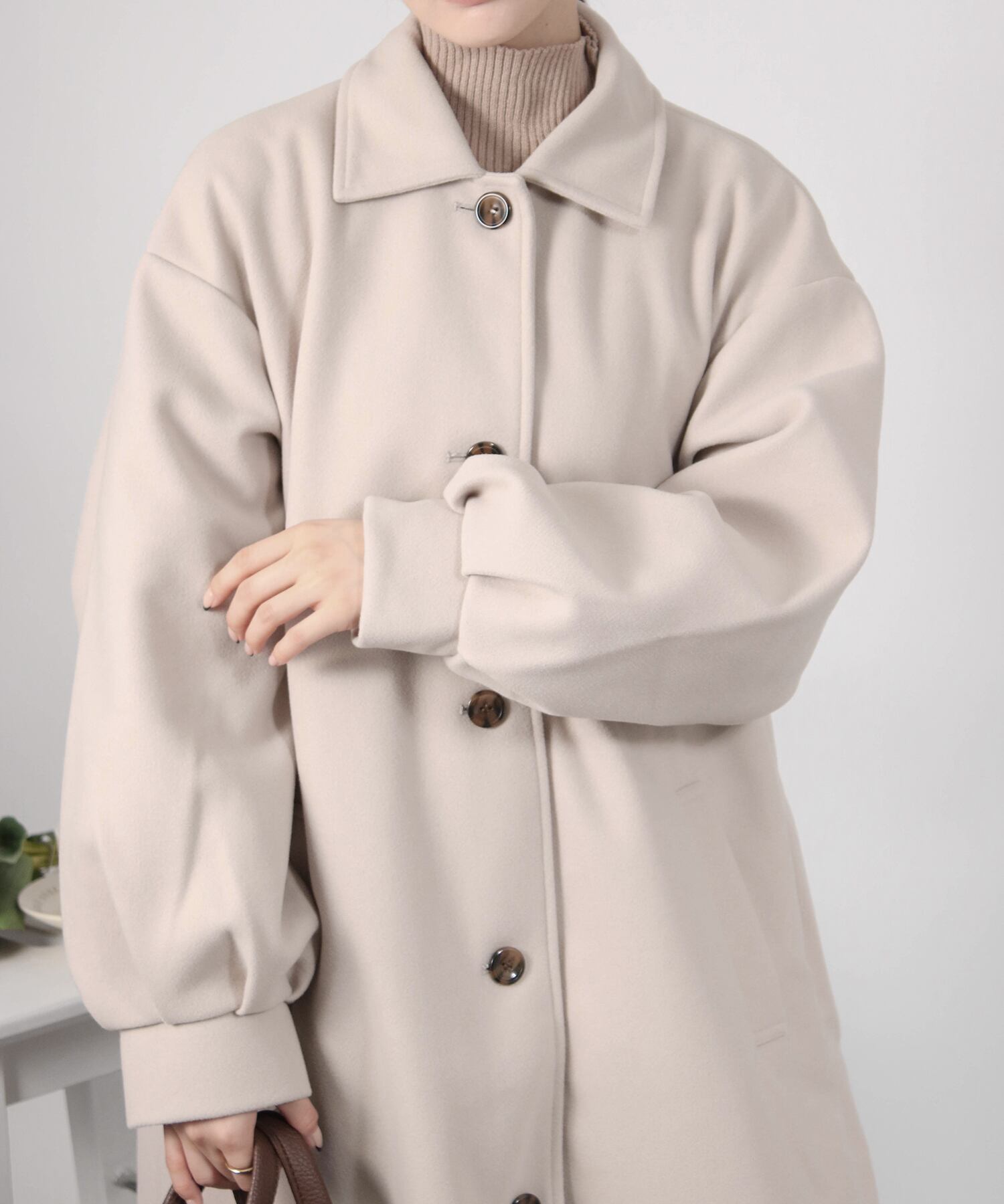 ステンカラー後タックロングコート | SocialGIRL（ソーシャルガール公式）