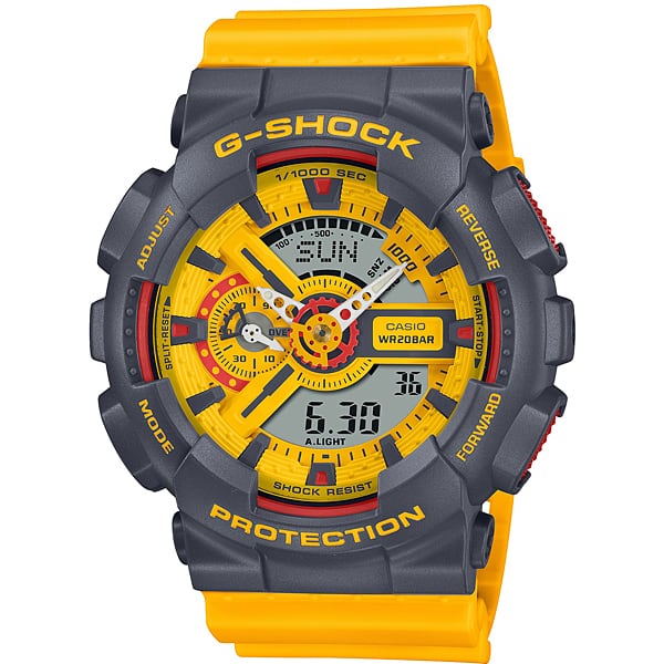 カシオ CASIO G-SHOCK 腕時計 ユニセックス GMA-S110Y-9ADR Gショック クオーツ 液晶/イエローxイエロー アナデジ表示