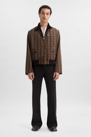 WALES BONNER 【AXIS JACKET  -UMBER/ IVORY/ BLACK-】