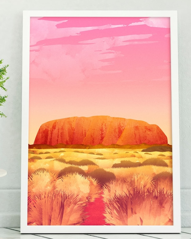 アートポスター / Uluru[ Ayers rock ] : Twilight　eb205