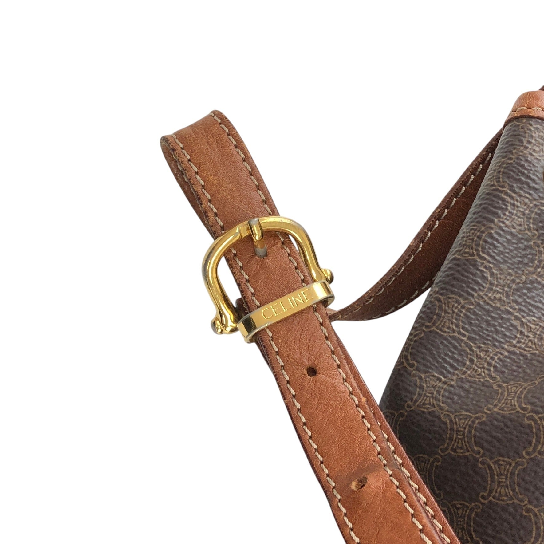 美品✨CELINE セリーヌ マカダム PVCレザー ボストンバッグ トリオンフ CELINE（セリーヌ） マカダム ハンドバッグ ミニボストンバッグ
