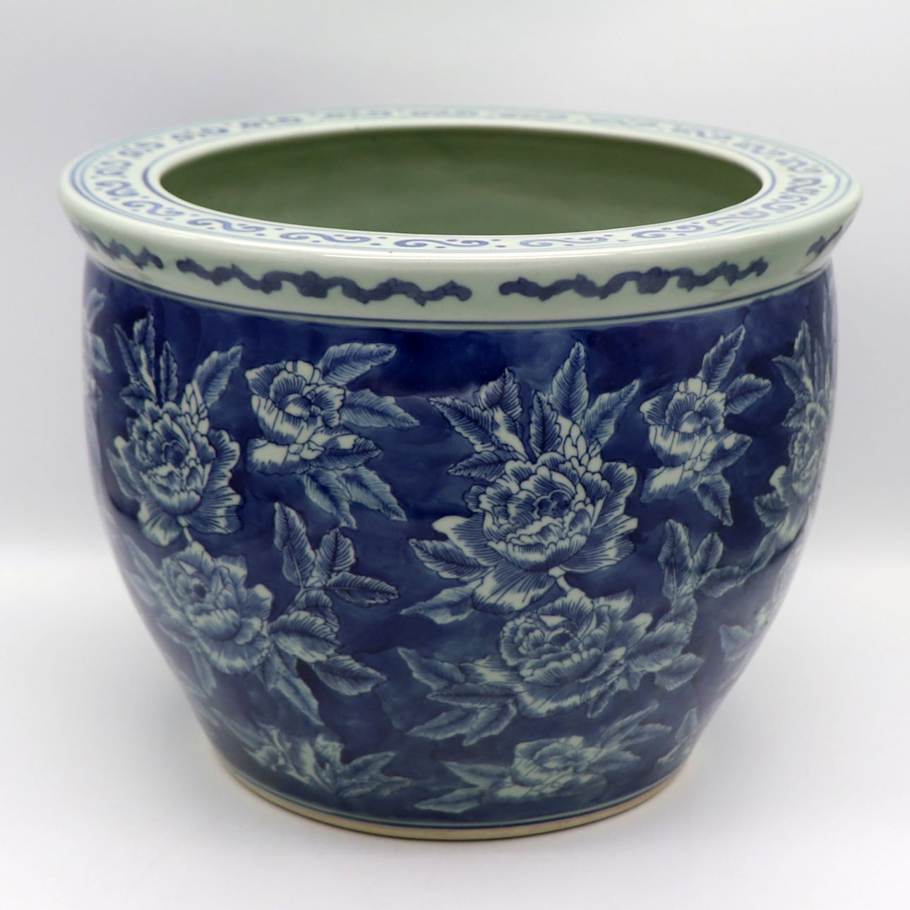 中国陶磁・大清乾隆・火鉢・No.210513-04