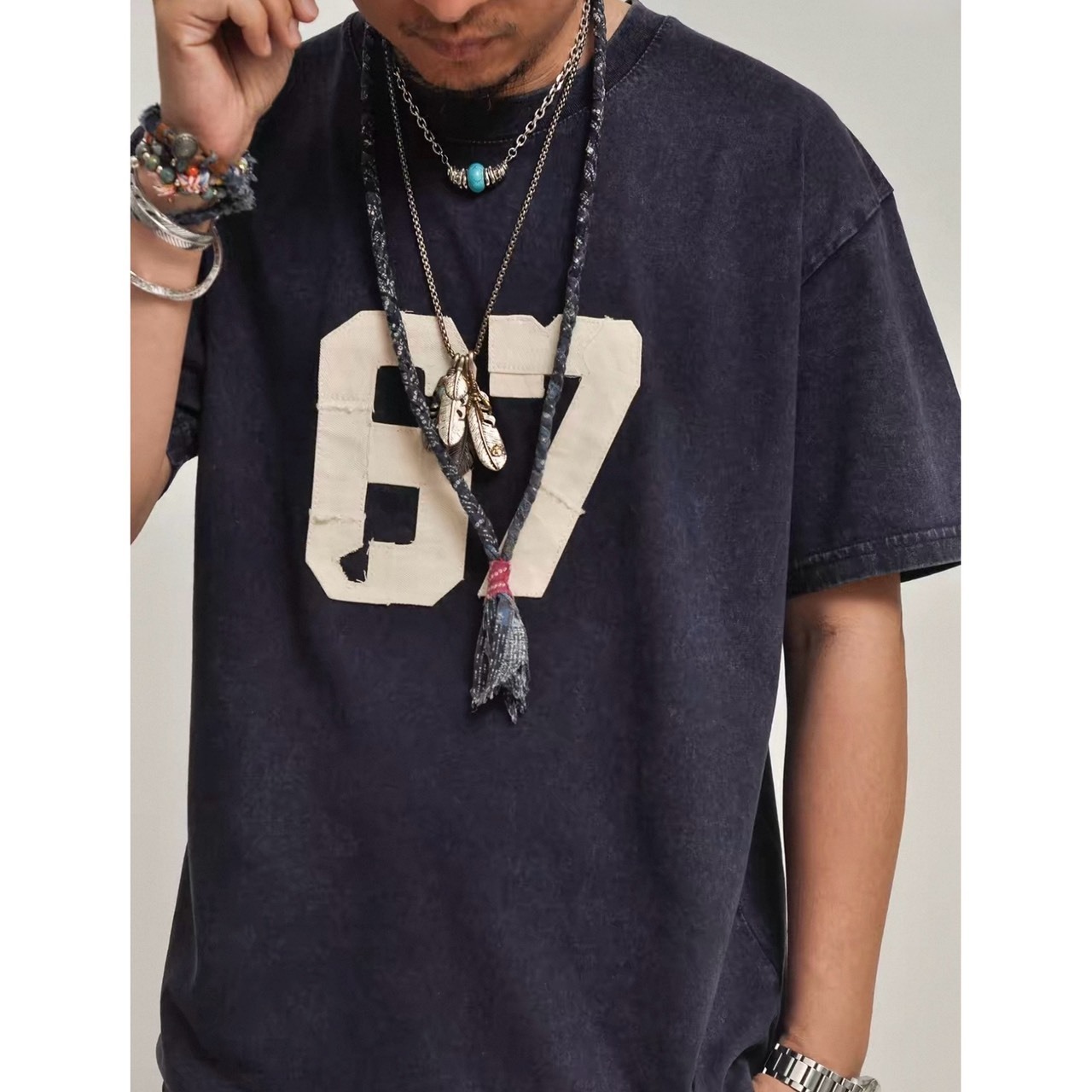 Heavyweight plain oversized tee 1416 - 2