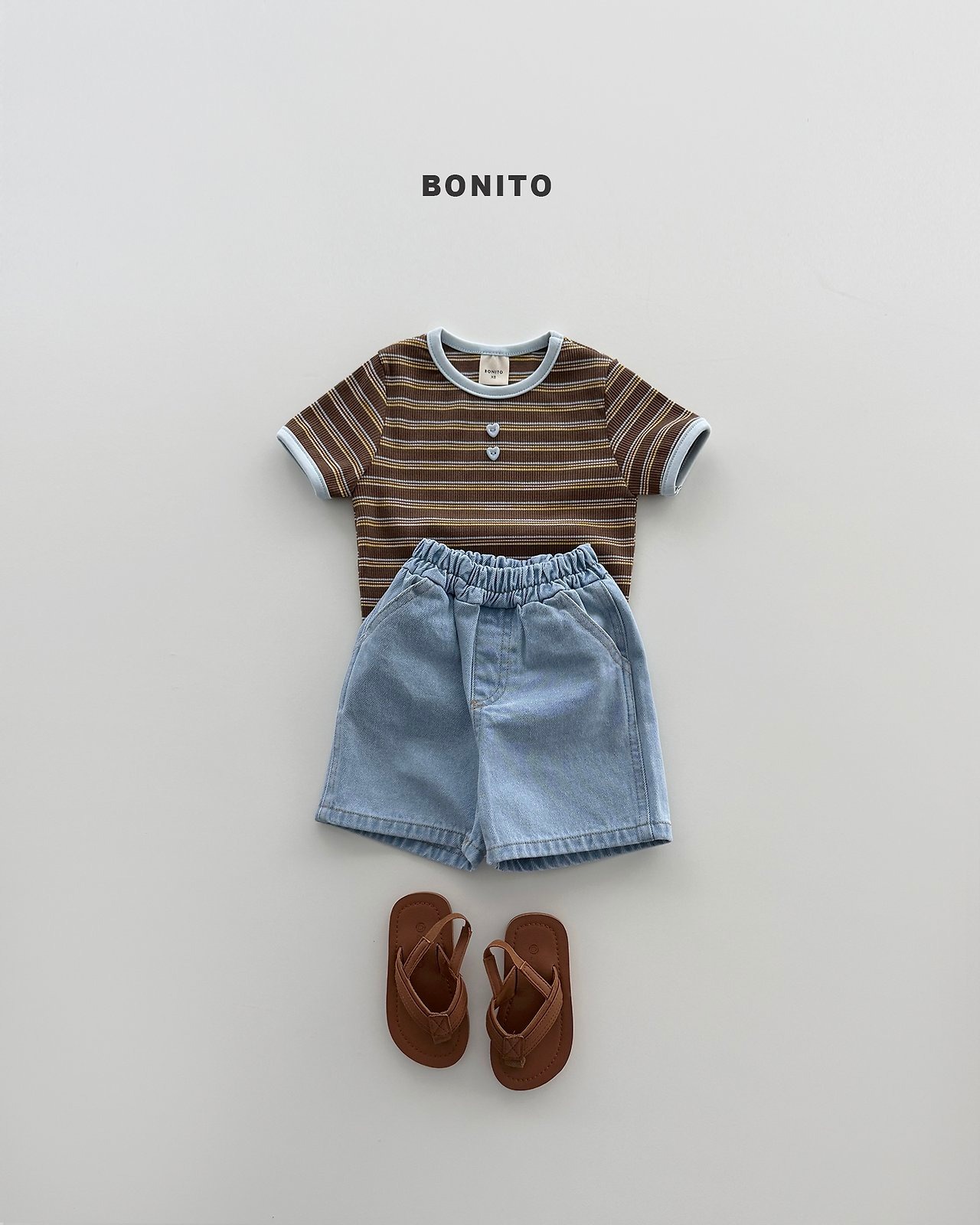 [BONITO] ST Ribbed Tee / [보니토] ST골지티