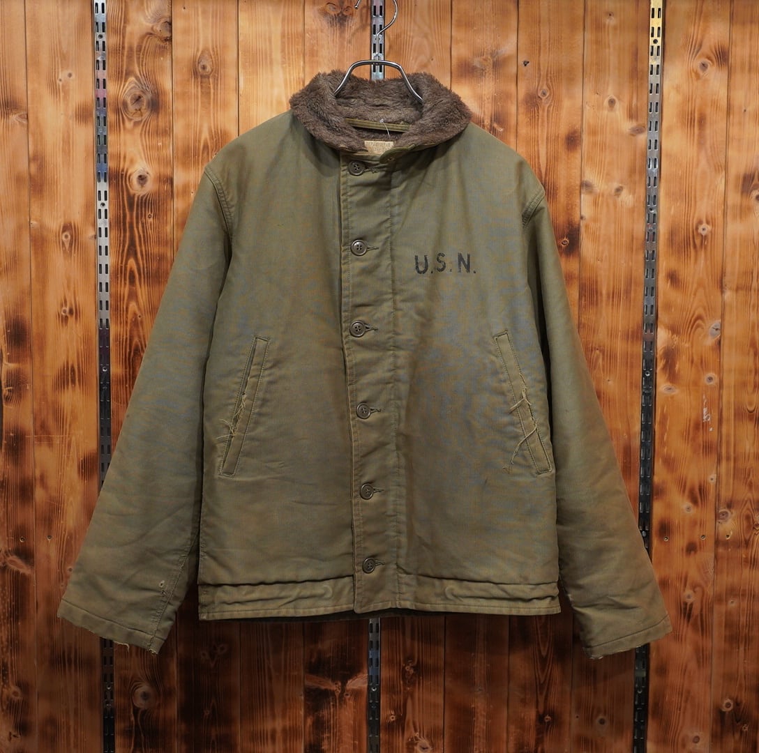 40s U.S.N. N-1 36 デッキジャケット TALON コの字 海軍 ミリタリー