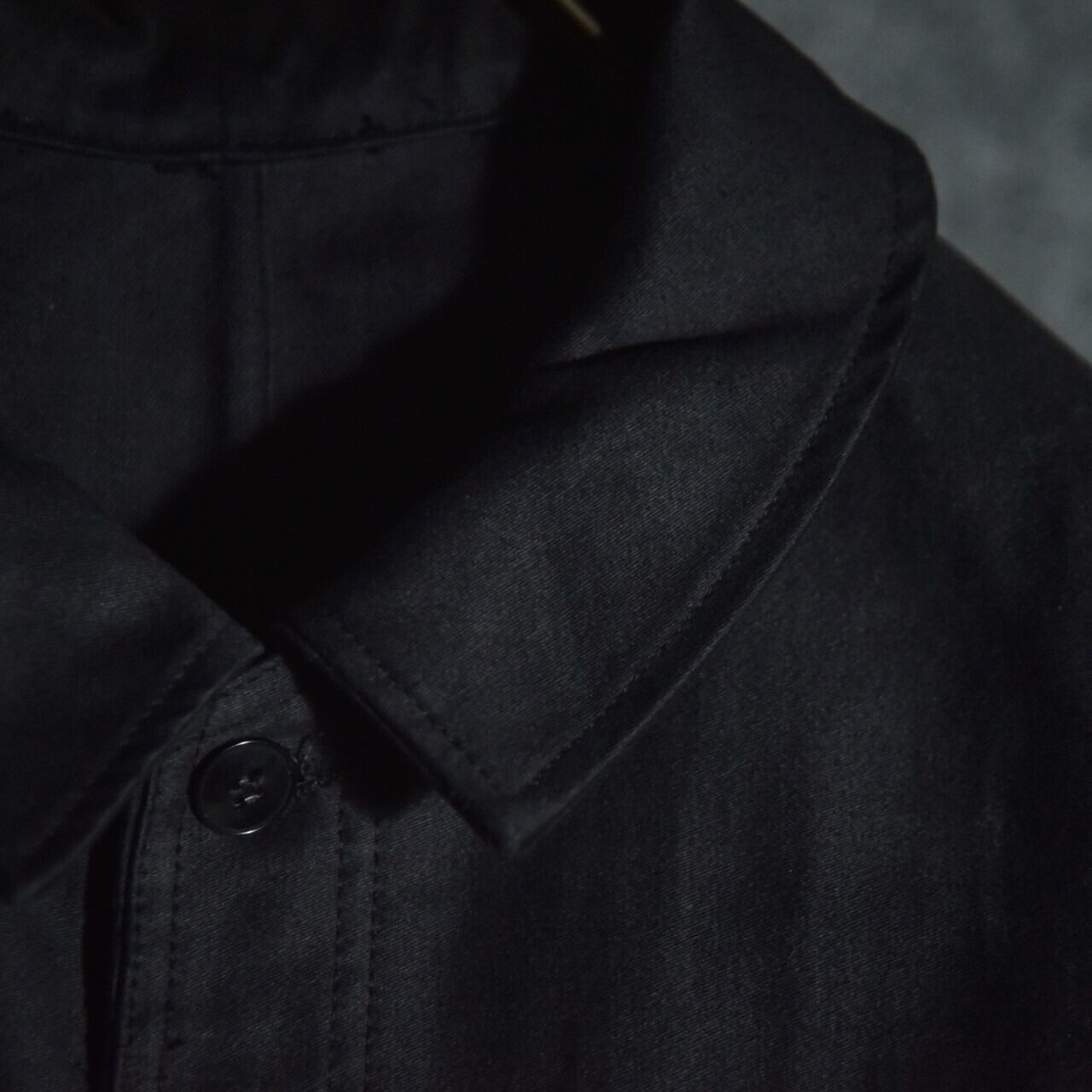 DEAD STOCK】60s MAXIMUM VILLEFRANCHE BLACK MOLESKIN French DEAD STOCK】60s MAXIMUM VILLEFRANCHE BLACK MOLESKIN French