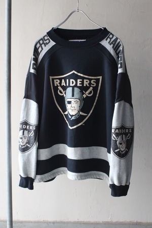 1990’s raiders team logo sweat . size large. .