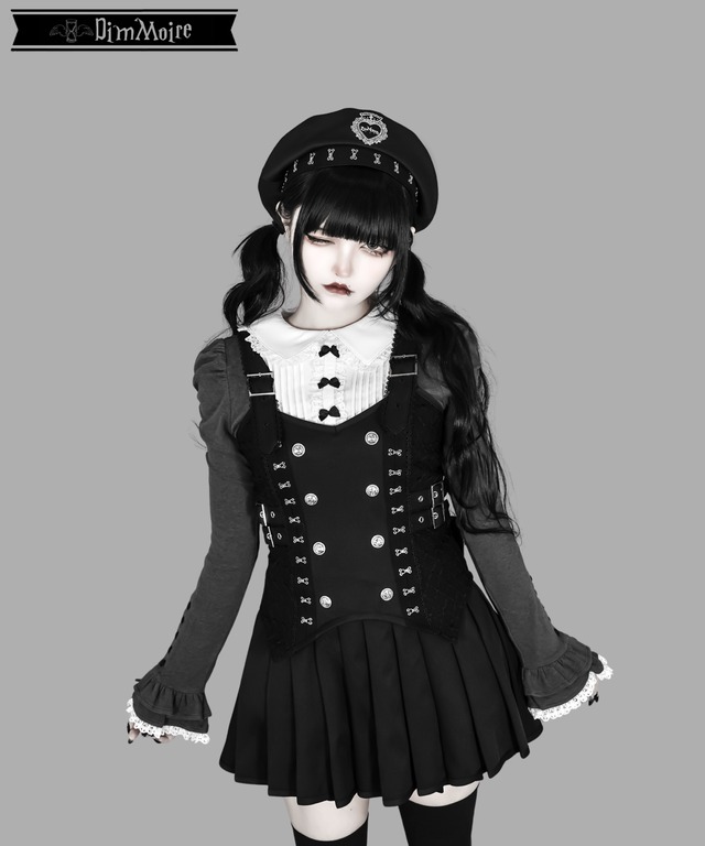 お嬢様のおでかけクラシカルスカート【Black】