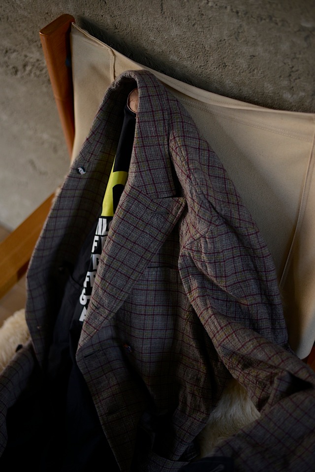 blackbird / double breasted director’s jacket (check)