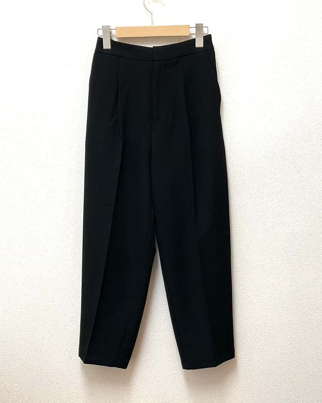 [sale] pressed tapered trousers <black>￥6490▶￥4900