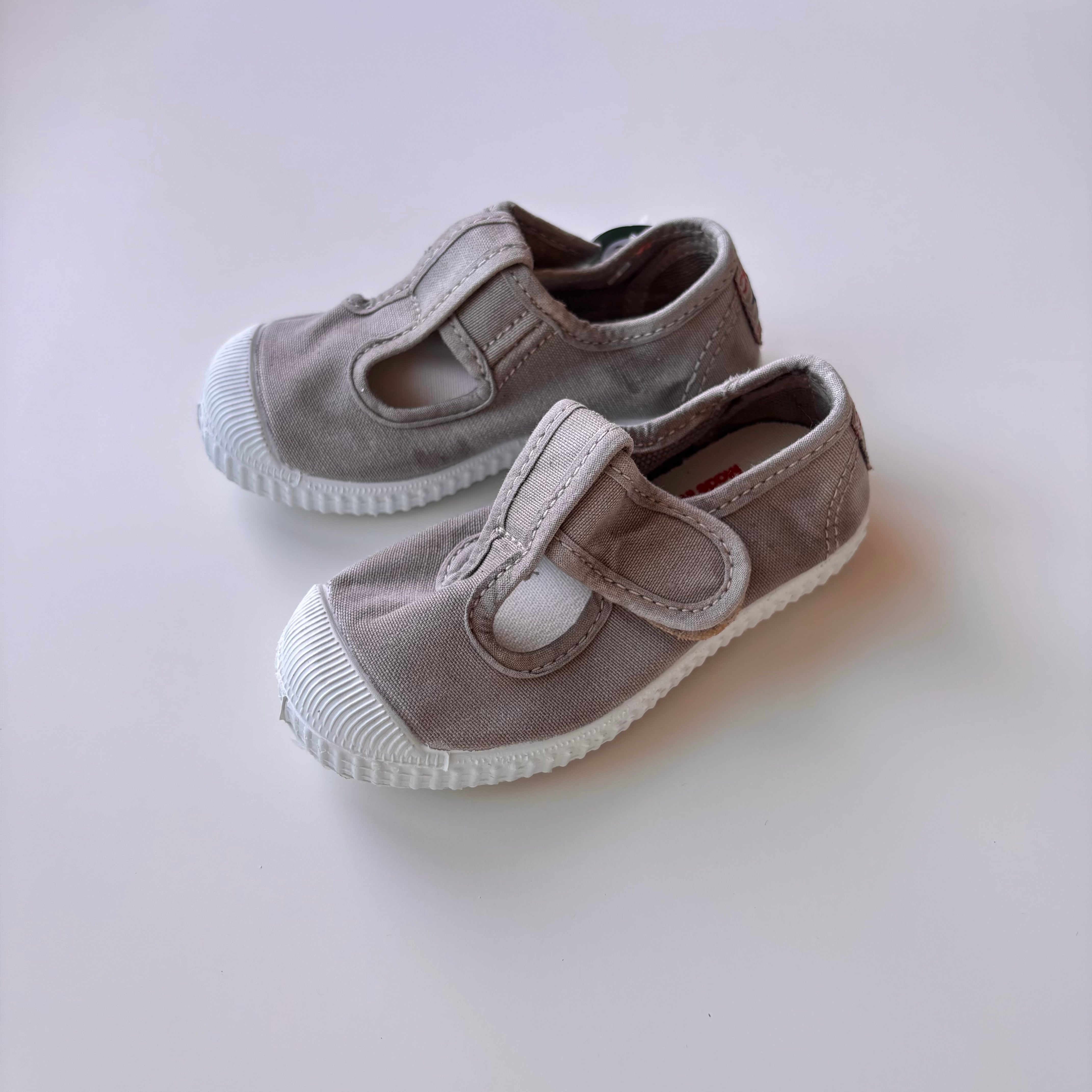 【即納】cienta / canvas Tstrap / gris claro(ムラ染) / No.170