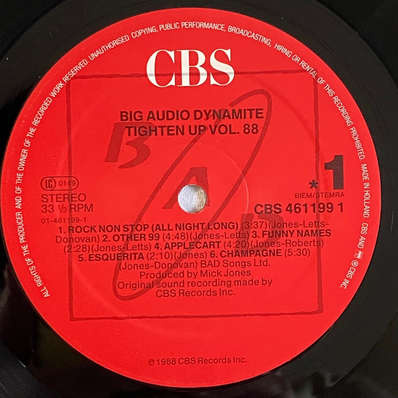 洋楽 BIG AUDIO DYNAMITE TIGHTEN UP VOL. 88 LP Amazon.co.jp: Tighten Up, Vol. 88: ミュージック