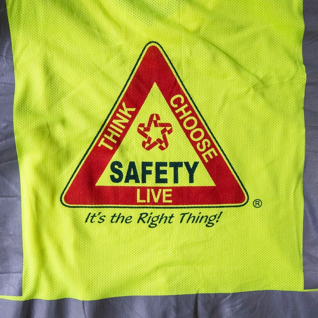 "Republic Services" used Reflector V-neck T-Shirt