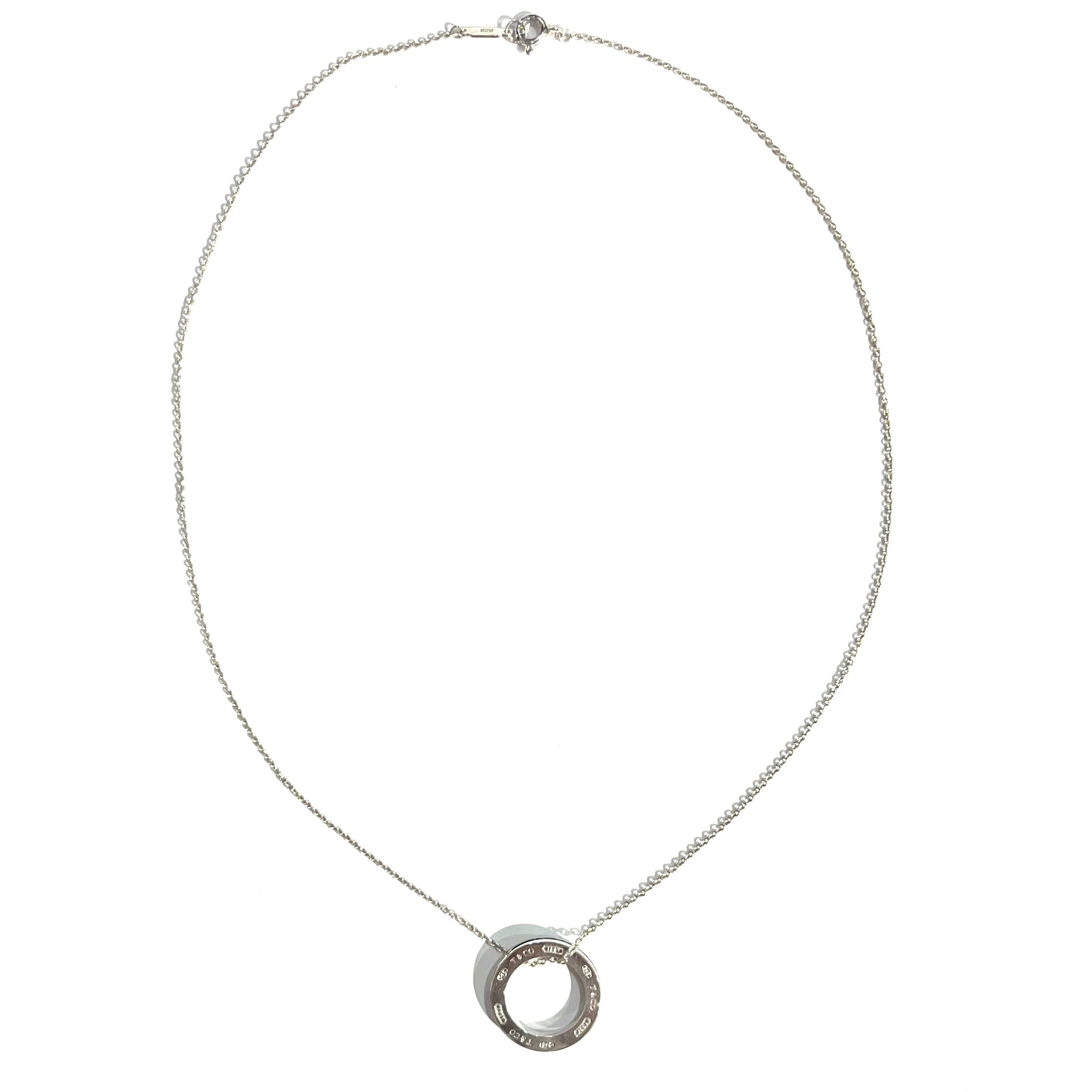 TIFFANY&CO.】1934 TIFFANY &CO サークルリングネックレスシルバー925