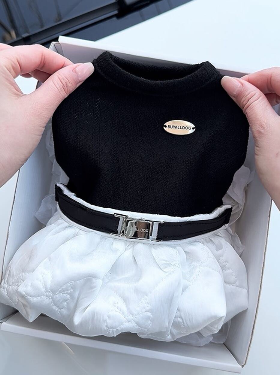 予約【buyalldog】Bloom Quilted Dress (2color)