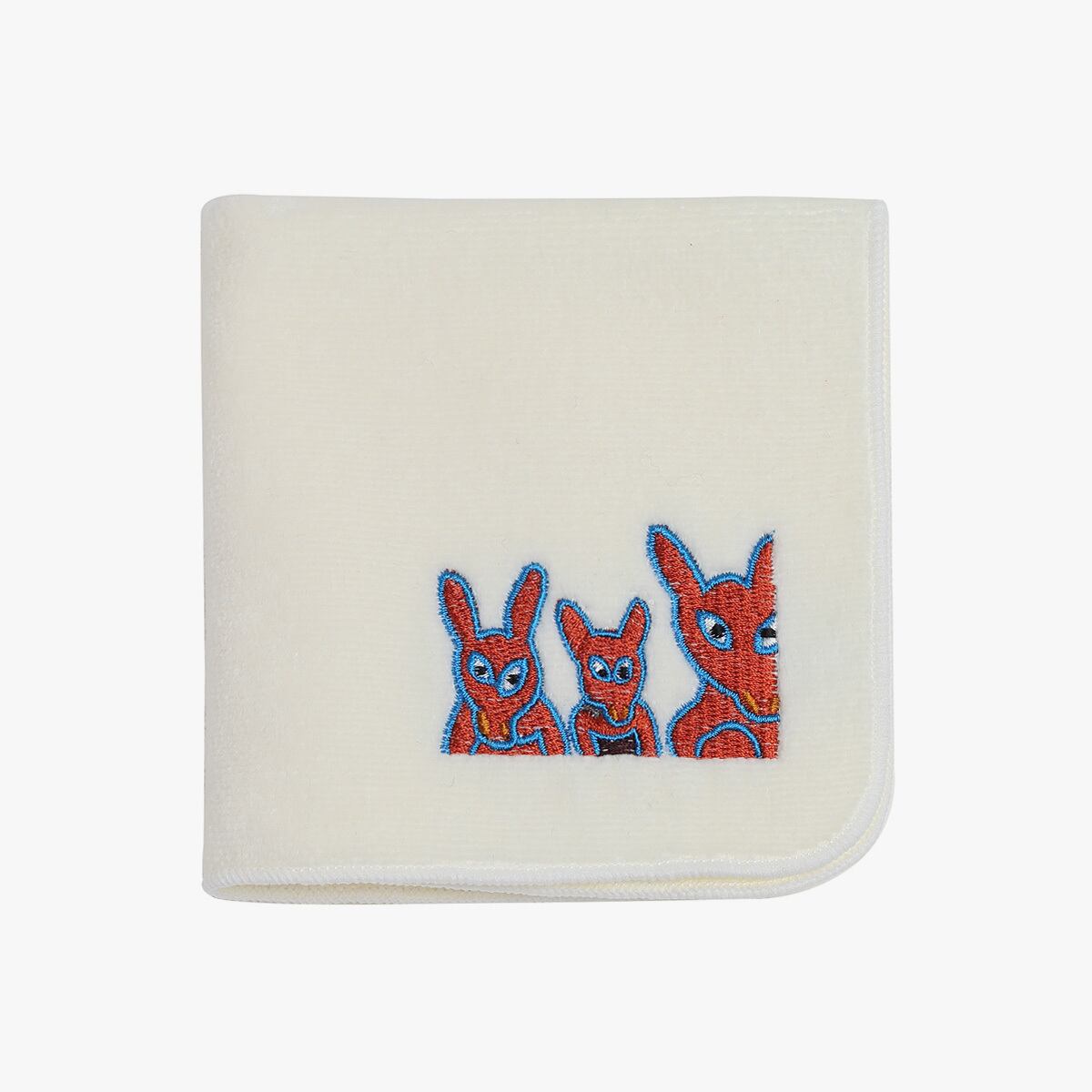 タオルハンカチ「三匹の猫」小笹逸男