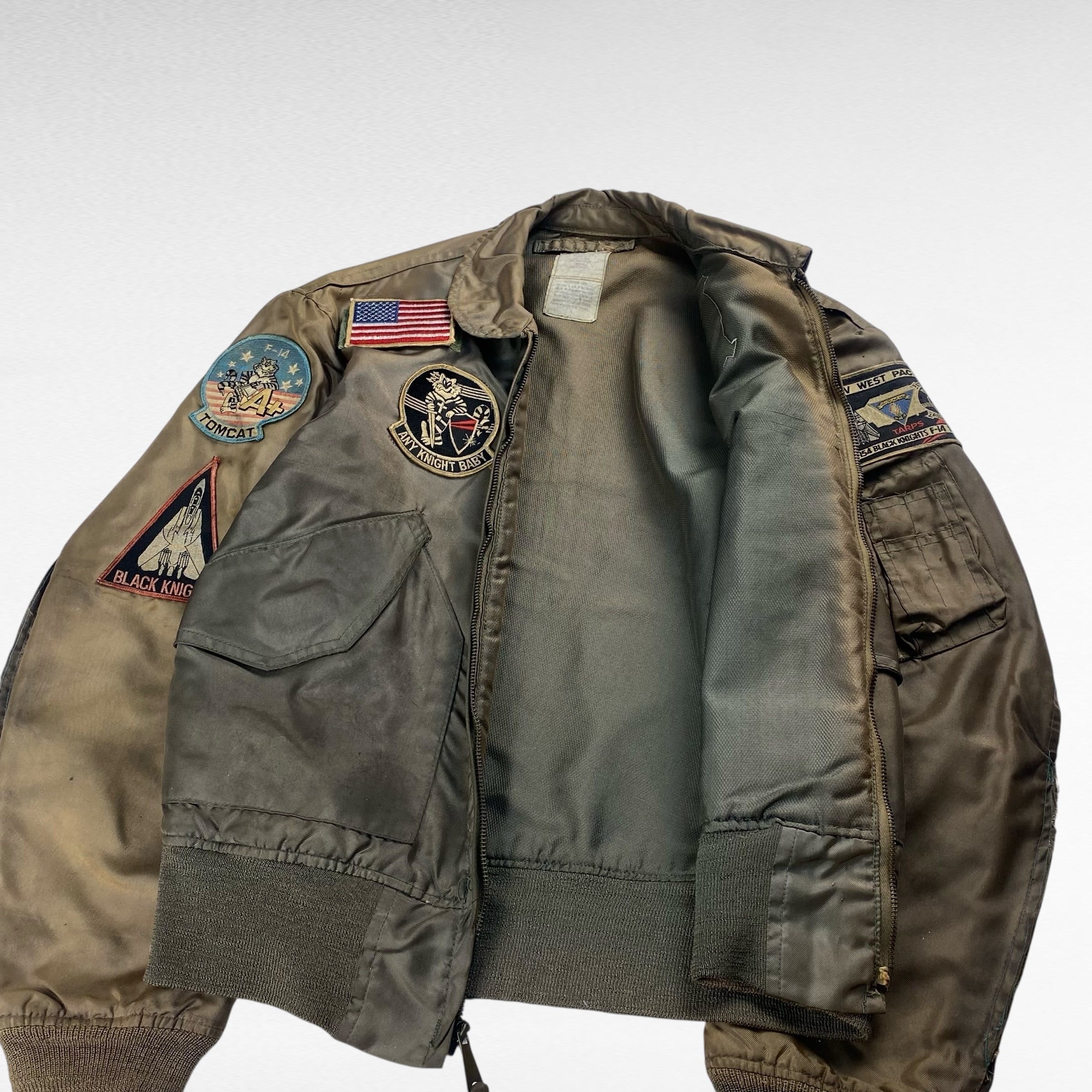 80's】 US.AIR FORCE 米軍実物 CWU-36P フライトジャケット L相当