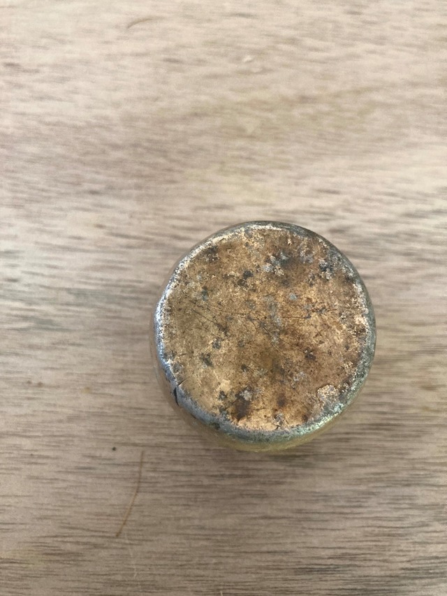 大きめブリキ水筒　(古道具)