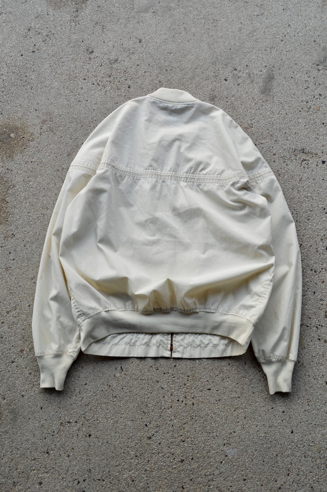 Sears 1970's Derby Jacket Ivory Light Cotton Cloth TALON Zipper  シアーズ 70s ダービージャケット 棒タロン
