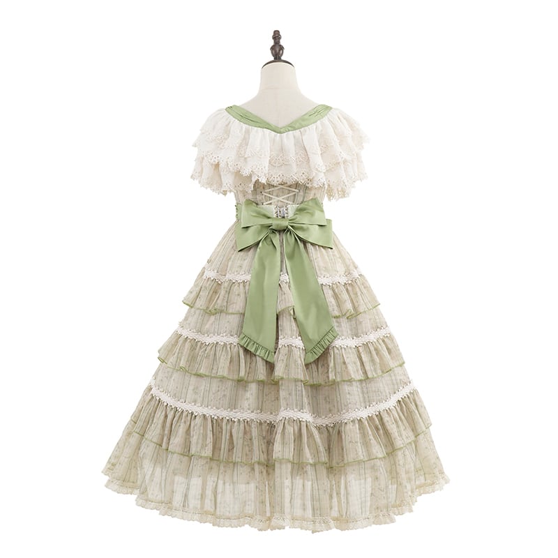 避暑地の午後 フリルシフォンワンピース | HoshibakoWorks