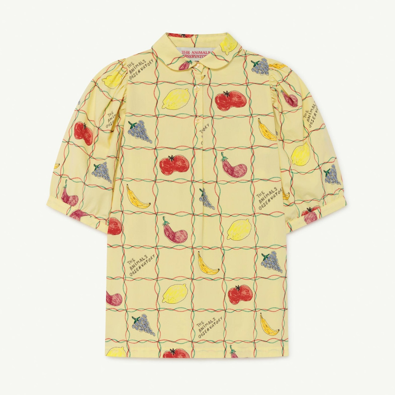 The Animals Observatory / Soft Yellow Fruits Mouse Dress