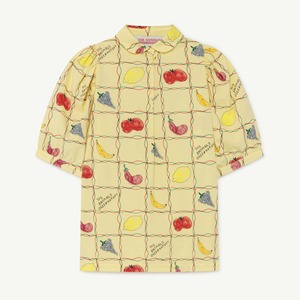 The Animals Observatory / Soft Yellow Fruits Mouse Dress