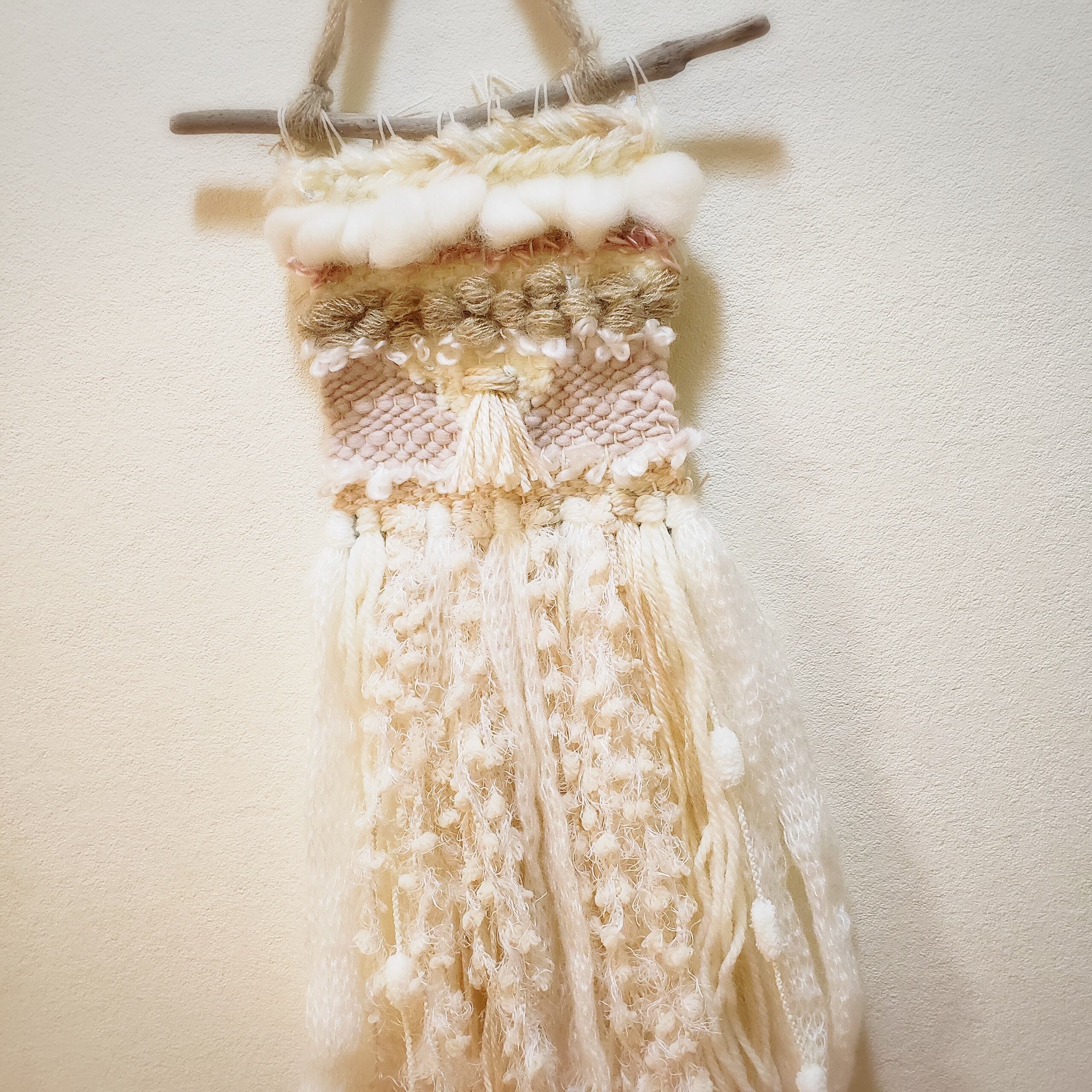 売り切れ】受注制作◇【ウィービングタペストリー】◇ふわふわパステル