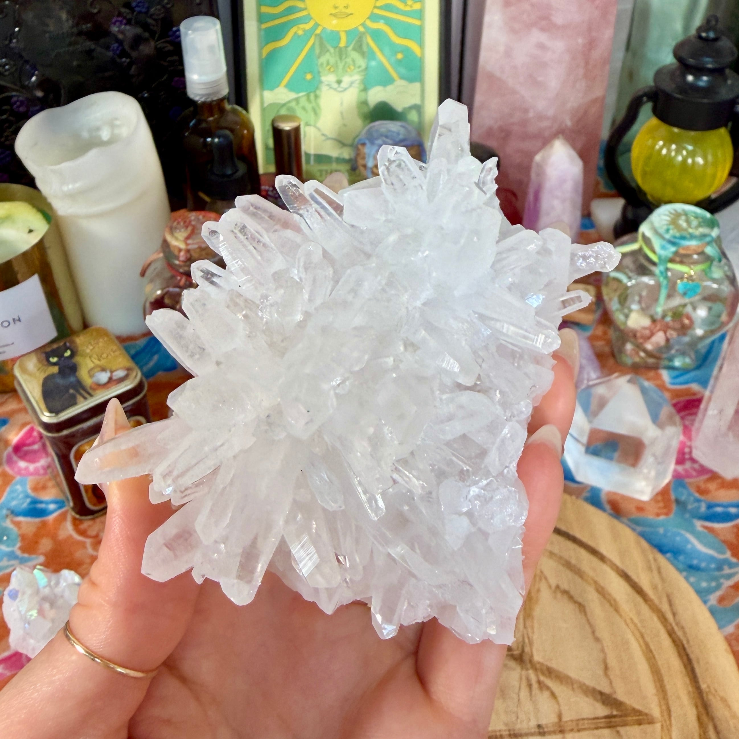 魔女の祭壇】クリアクォーツ クラスター / 水晶 | クリスタルと魔法の