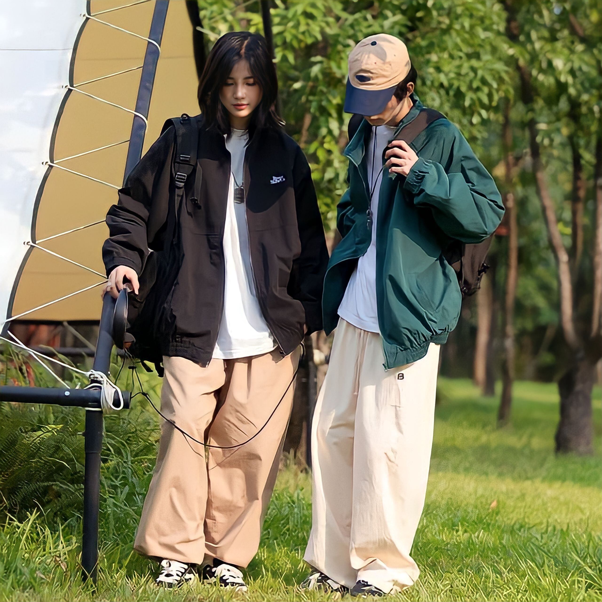 オーバーサイズスタンドカラージャケット / Oversized Stand Collar Jacket