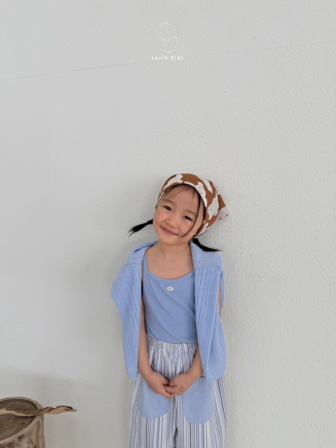[Lovin' Kids] Button Sleeveless / [러빈] 버튼나시
