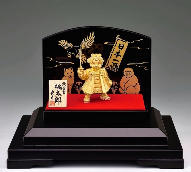 純金　桃太郎　20ｇ　　　　　　　　ガラスケース入り