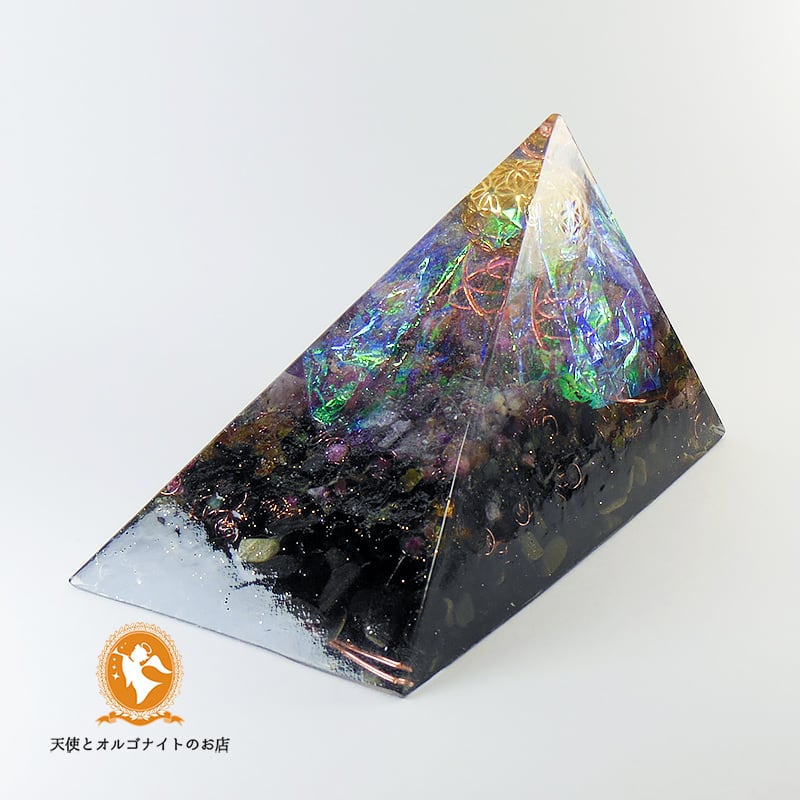 ナミネ　オルゴナイト　5点 フィボナッチ・スパイラルのピラミッドオルゴナイト pyra200700001