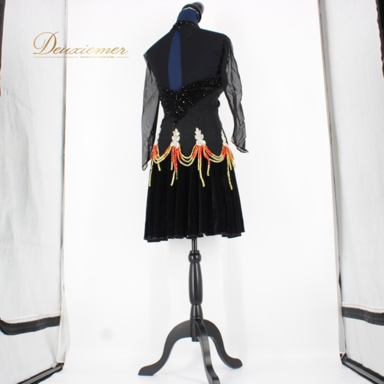 社交ダンス 衣装 ラテン ドレス ワンピース パーティ衣装 女性用 レディース オールシーズン 赤 黒 ラインストーン ブラック系 レッド系 派手 華やか ドレッシー 伸縮性 上品 おしゃれ 豪華 ファスナー ステージ衣装 送料無料