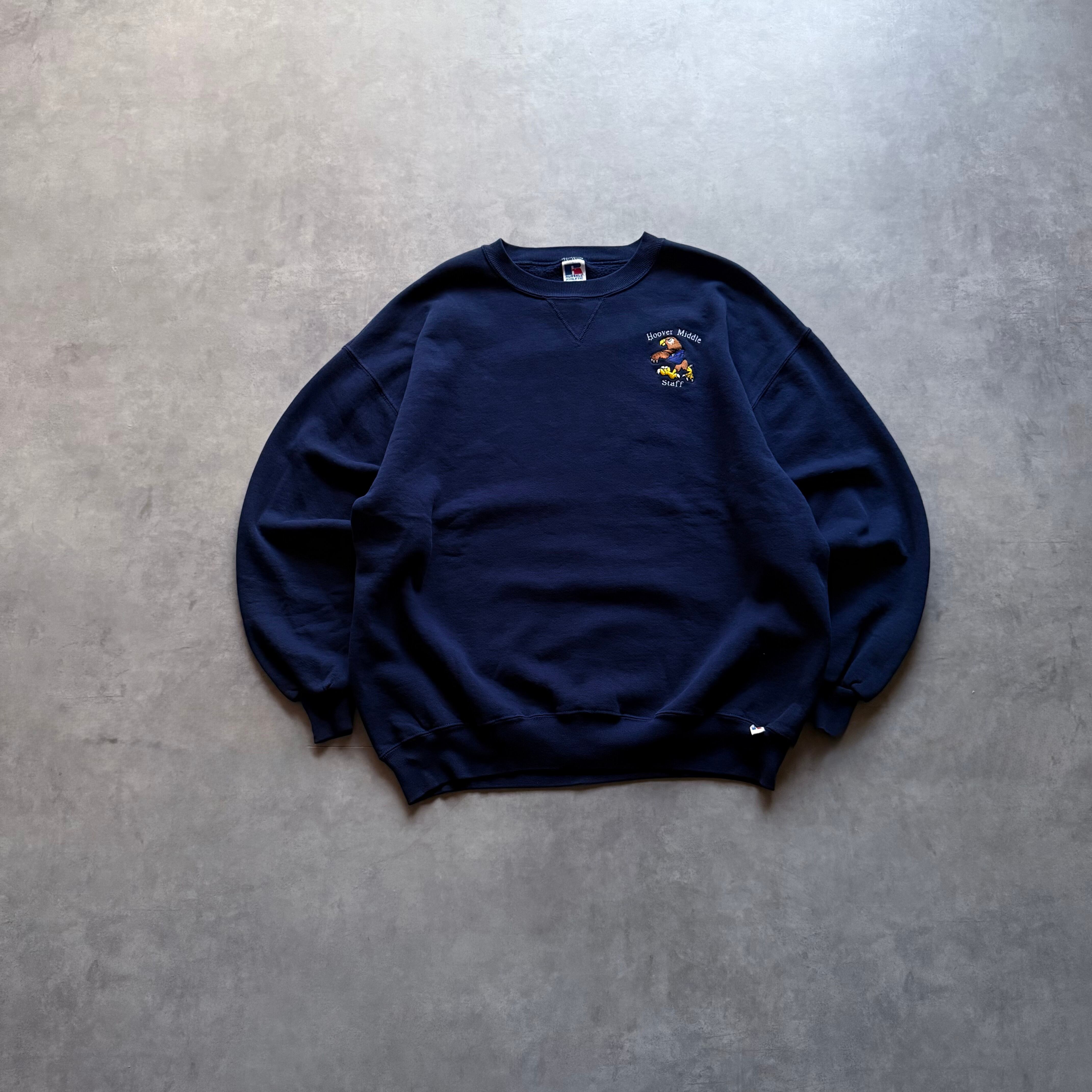 90s Russell Athletic "Hoover Middle Staff" Sweat shirt