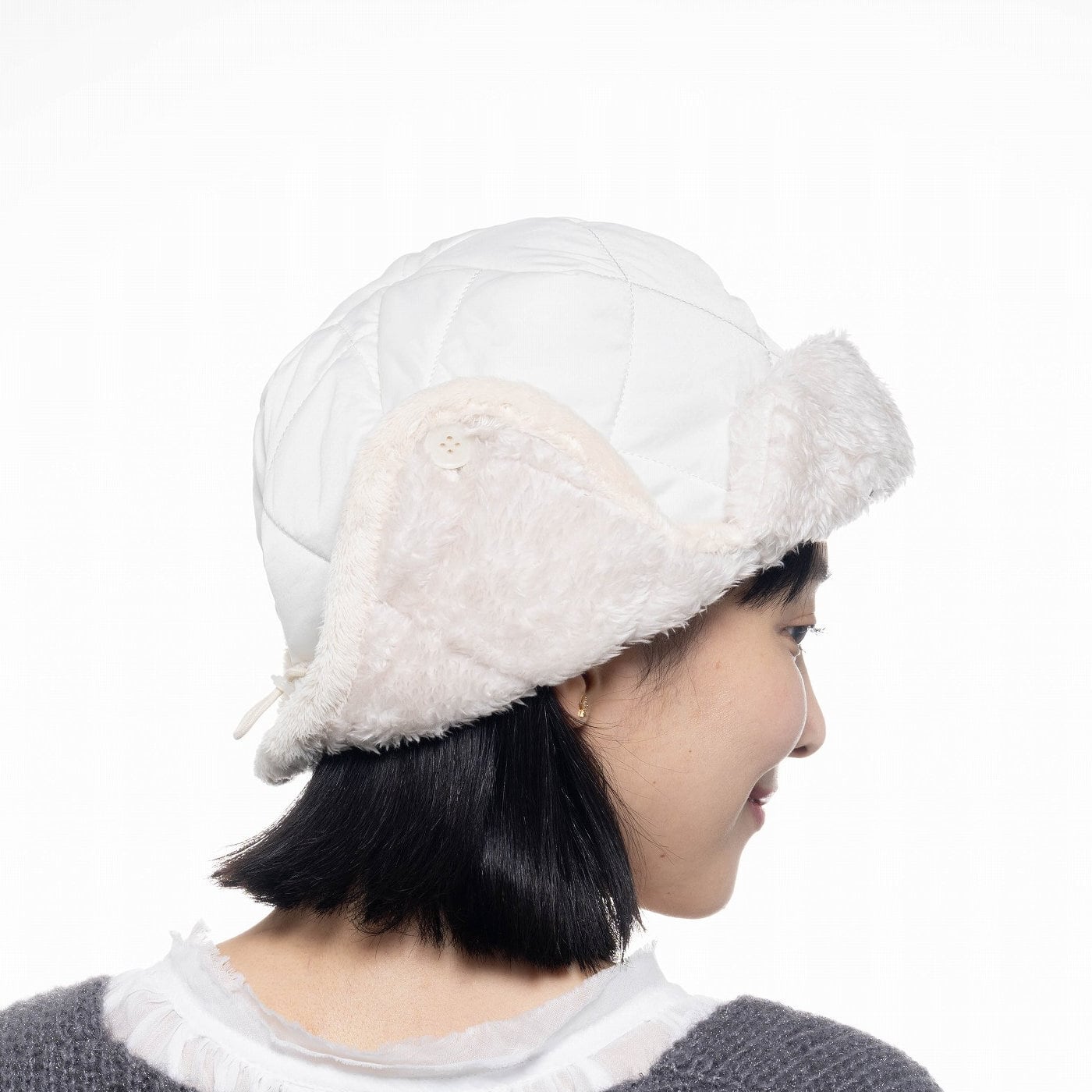 2025秋冬新作】キルティングタフタパイロットキャップ | 【公式