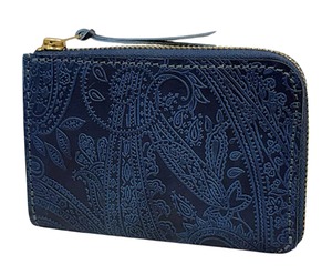 Re-ACT Indigo Paisley L Zip Compact Wallet