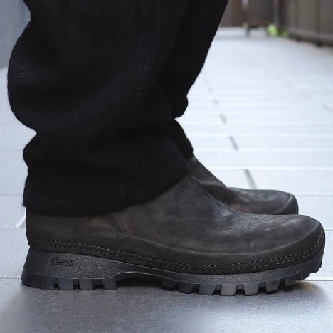 COMOLI(コモリ) / GUIDIバックジップブーツ-BLACK-(C03-07015) | Signs