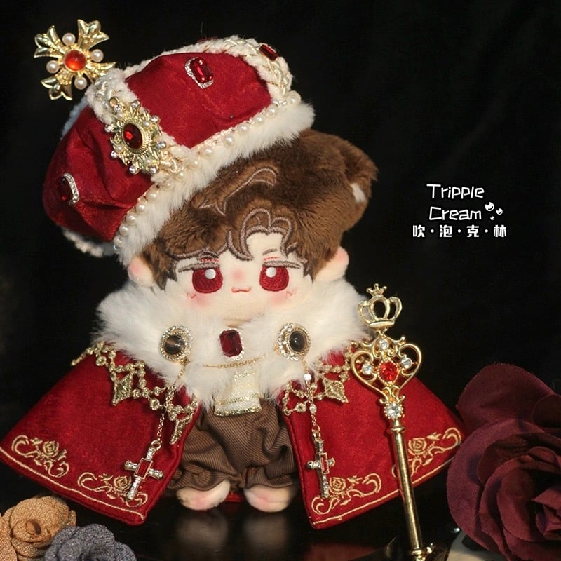 10cmぬい服】王様の戴冠式コーデ 着せ替えぬいぐるみ用 棉花娃娃お洋服