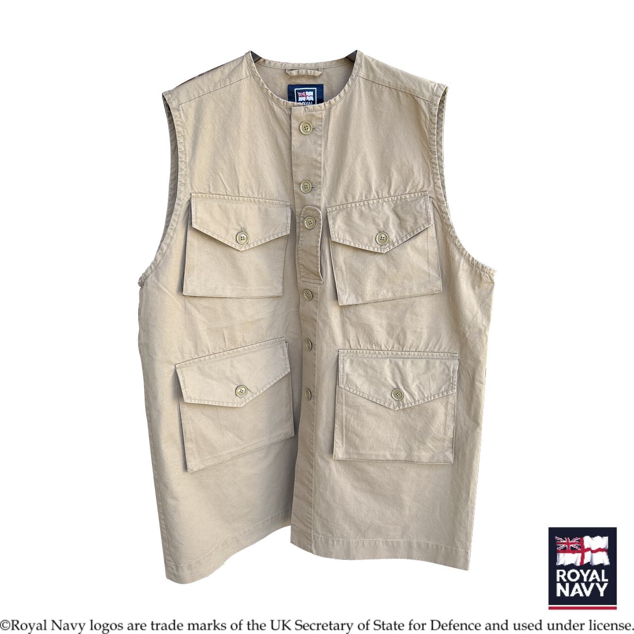 ❝Unisex❞Tropical Combat Long Vest-British Khaki〖ROYAL NAVY〗ユニセックス トロピカルコンバットロングベスト ロイヤルネイビー