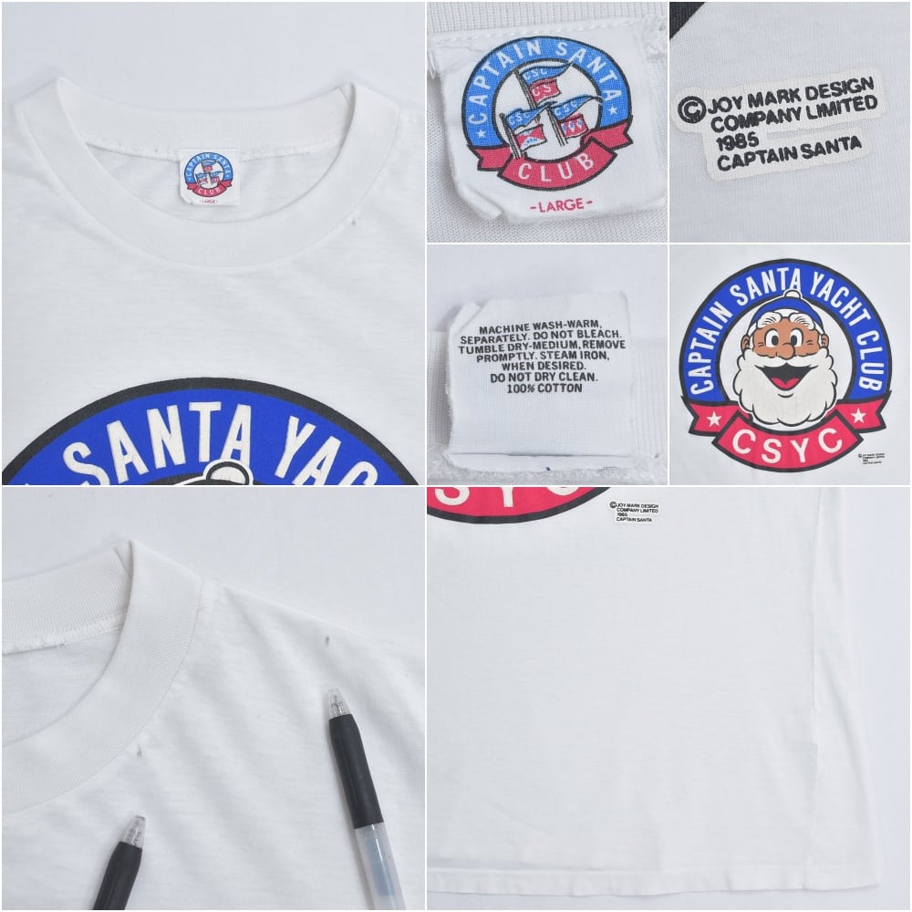 90s CAPTAIN SANTA CLUB キャプテンサンタ プリント Tシャツ 半袖