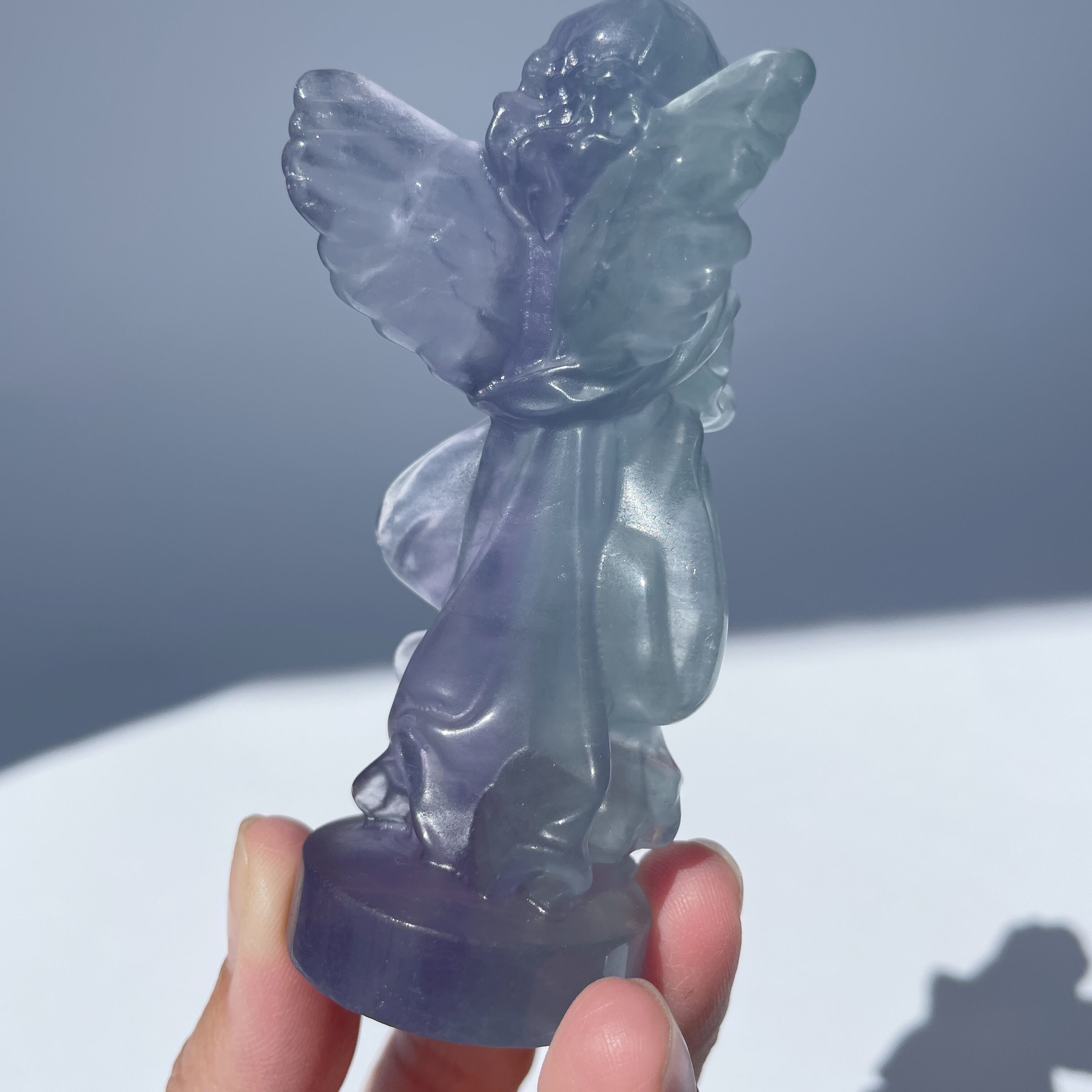 ブルーフローライトのスイートエンジェル12◇Fluorite Angel◇天然石
