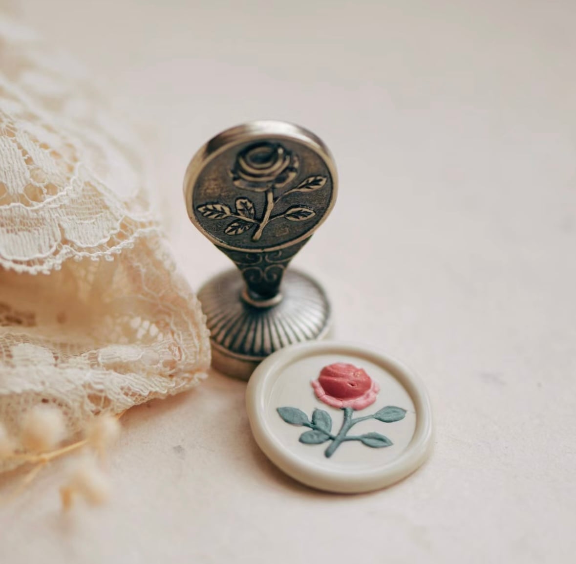Wax seal stamp│Classic rose【19mm】
