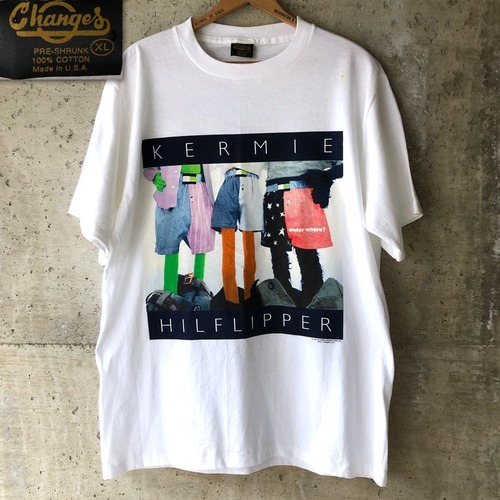 XZ504 Tシャツ カーミット セサミストリート 90s トミーヒルフィガー