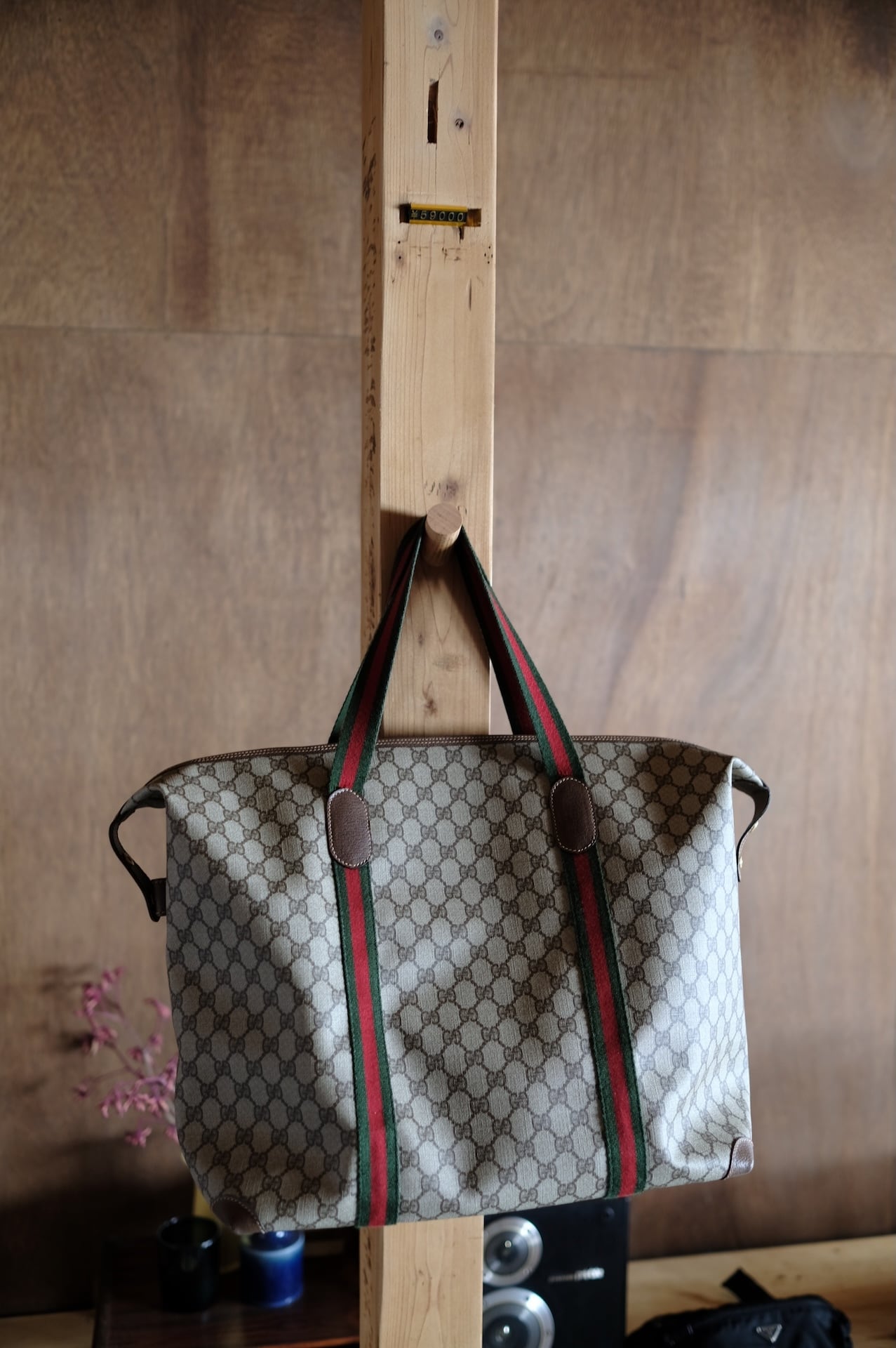 GUCCI / グッチ GGスプリーム シェリーライン ボストンバッグ