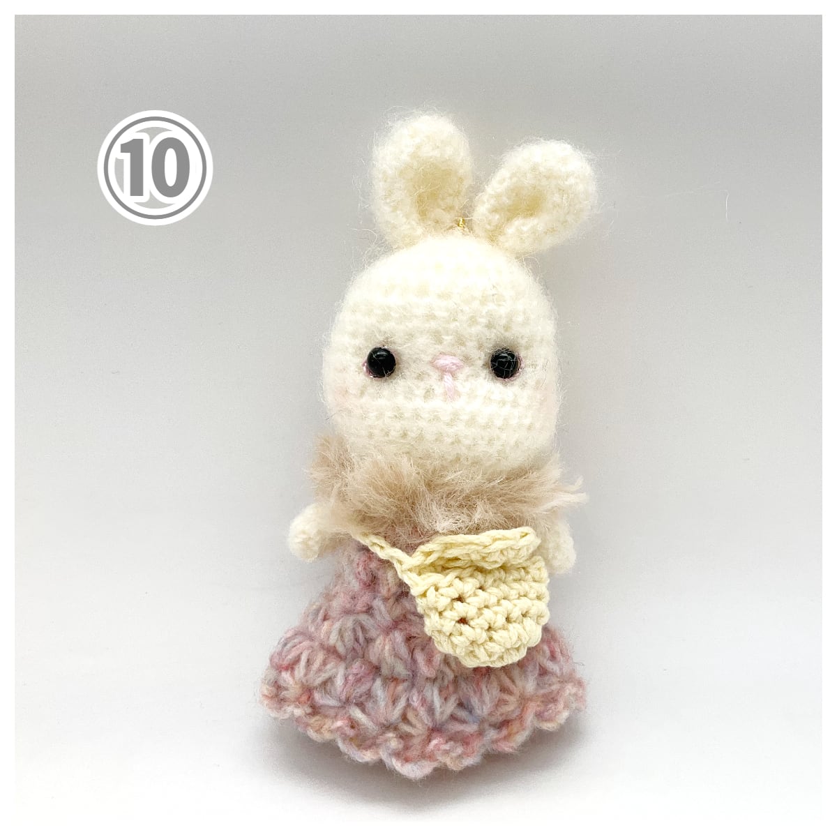 再入荷あり♪】森音オリジナル あみぐるみ お散歩うさちゃん | うさぎ