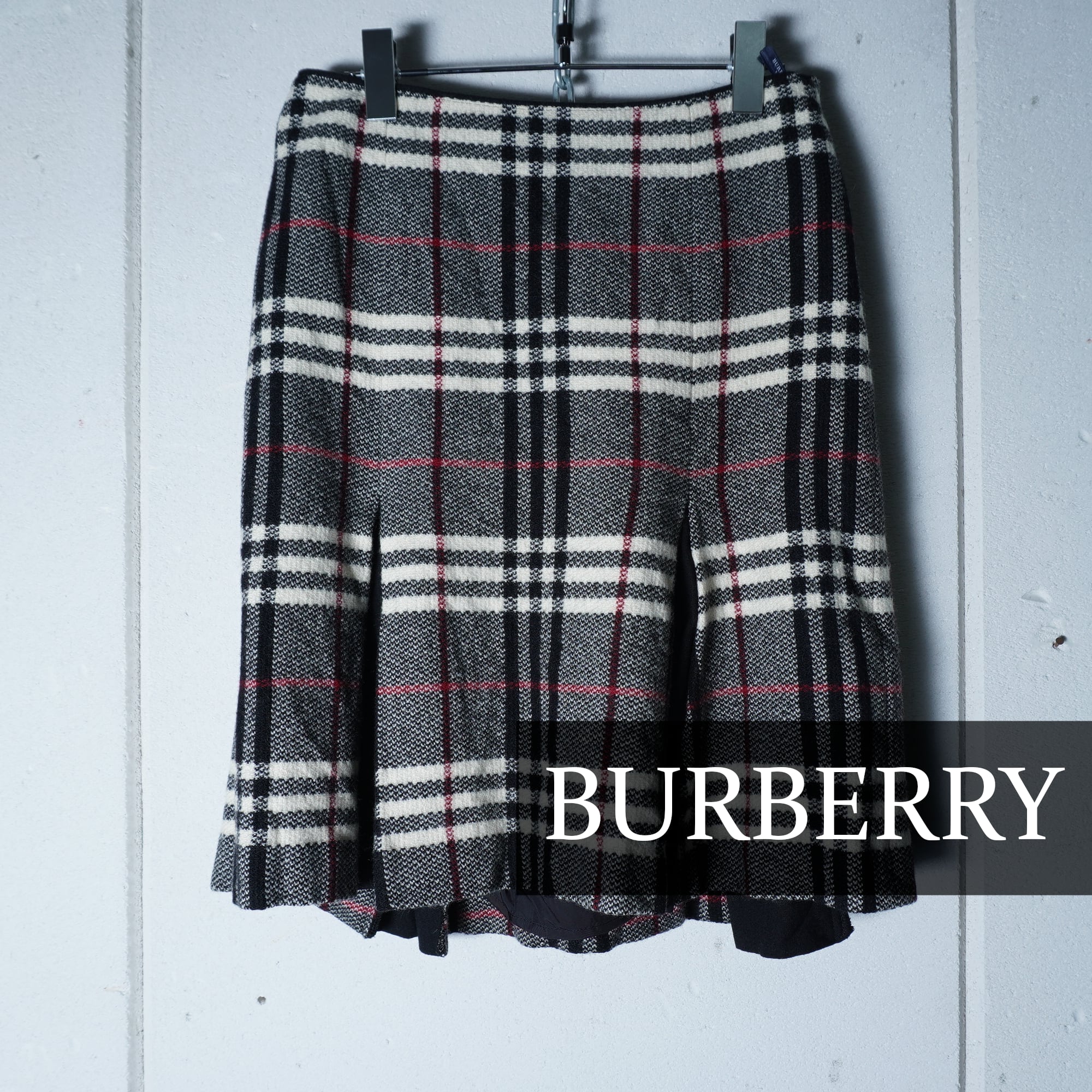 BURBERRY BURBERRY バーバリー チェック フレア スカート サイズ 38